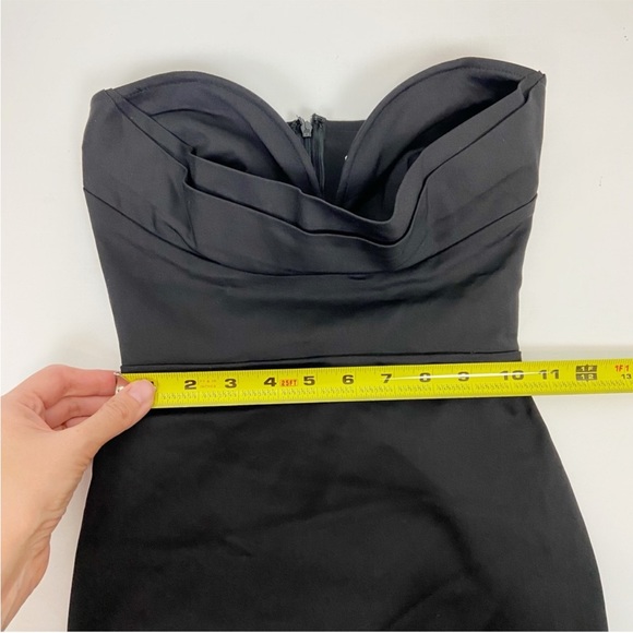 More To Come Sophia Strapless Midi Dress in Black - Picture 4 of 9